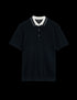 Cotton Rich Ribbed Knitted Polo Shirt